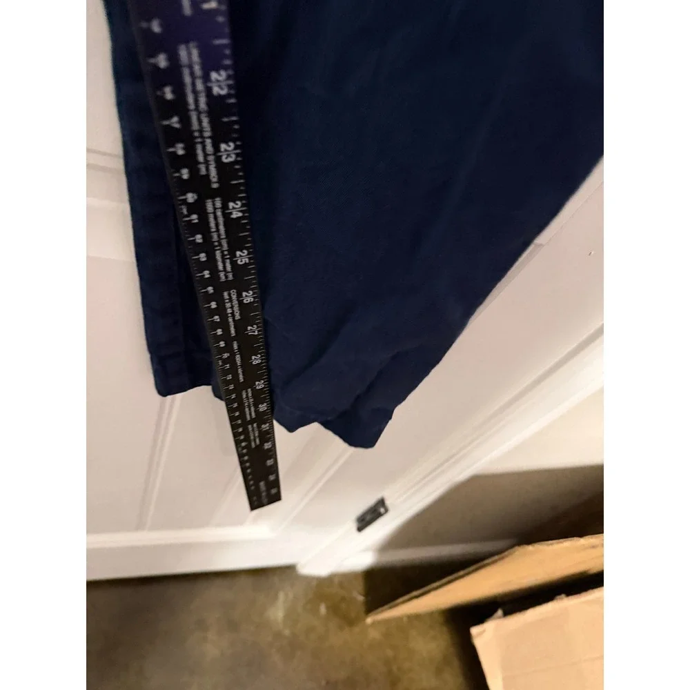 J.Crew Chino Pants Men 32x32 770 Straight Fit Stretch Navy Blue Cotton EUC